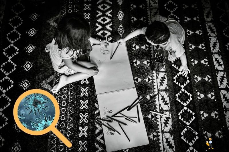 Опасность для младенцев и детей: микробы на коврах